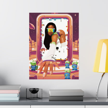 Lady & Beyond | Digital Art Print