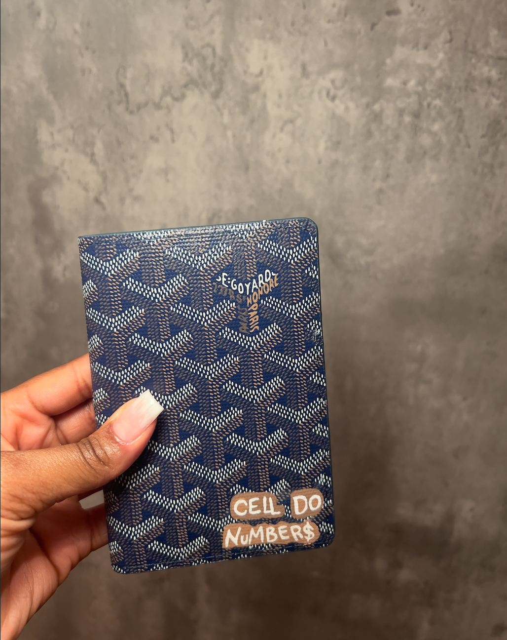 Custom Goyard Passport Case